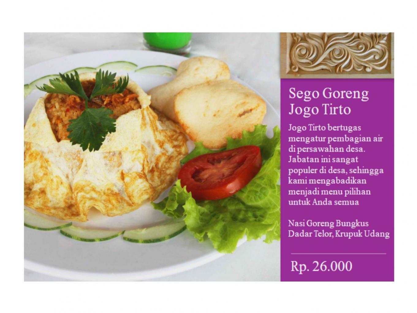 Sego Goreng Jogo Tirto