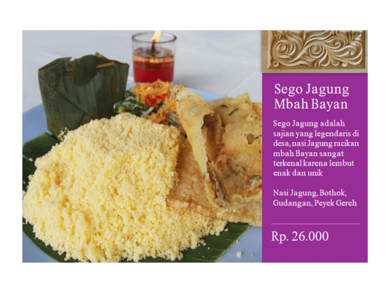 Sego Jagung Mbah Bayan