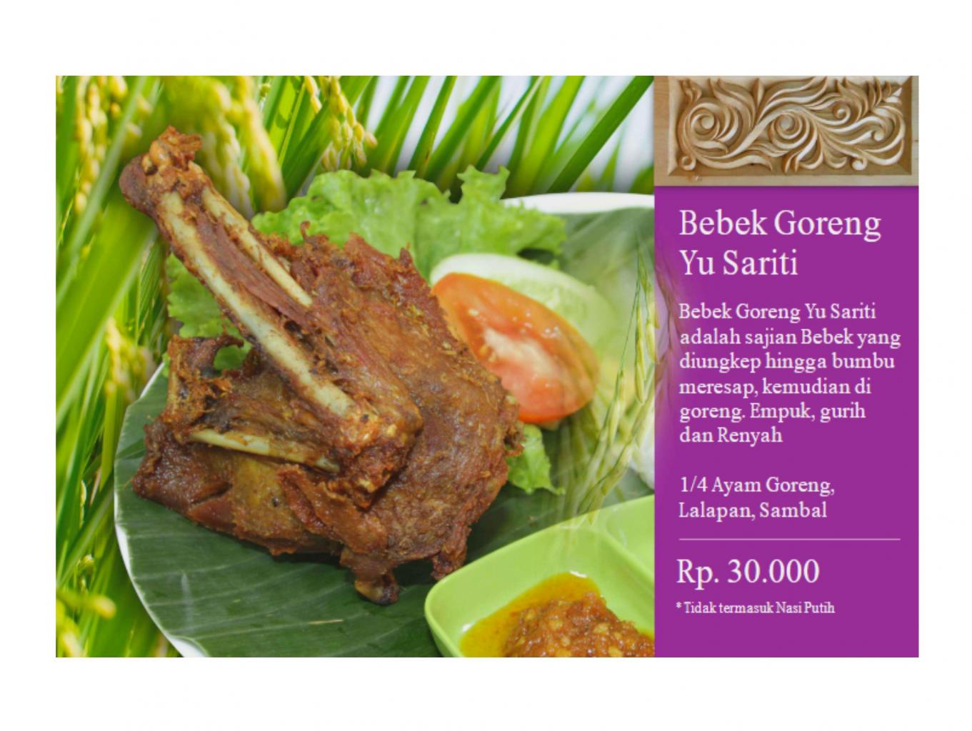 Bebek Goreng Yu Sariti