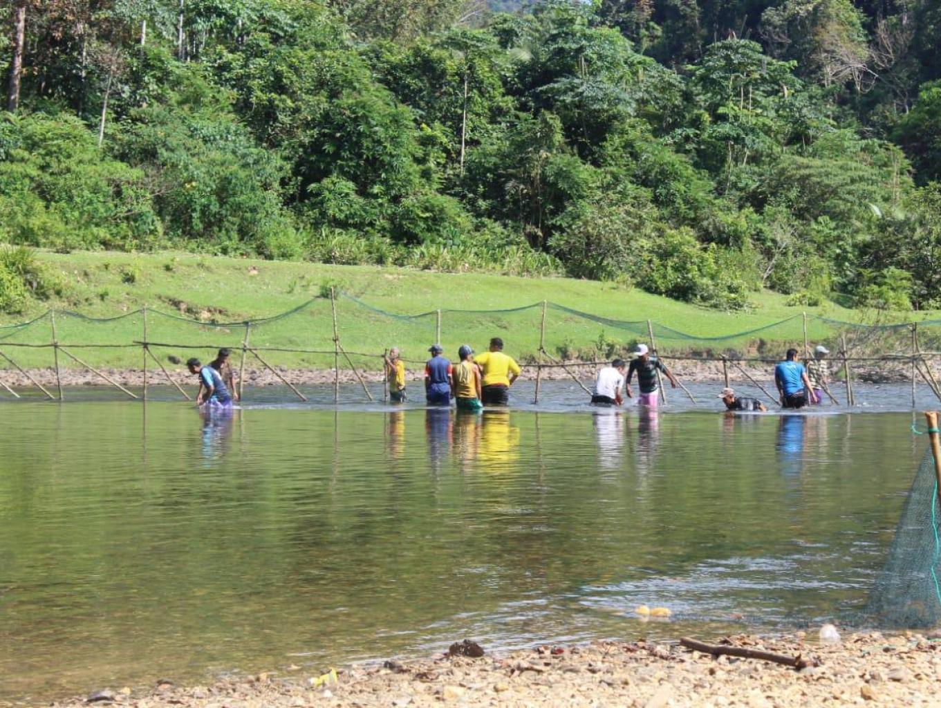 Mancokau Ikan Di Lubuk Larangan