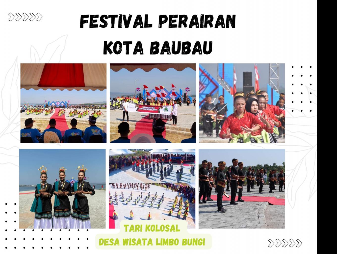 Fesival Perairan Kota Baubau Dan Tari Kolosal Limbo Bungi