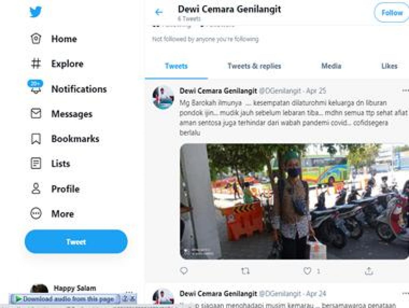Twitter Dewi Cemara Genilangit