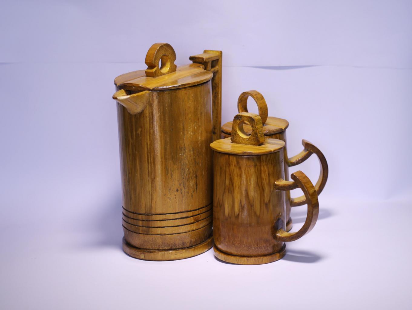 Set Teko Dari Bambu