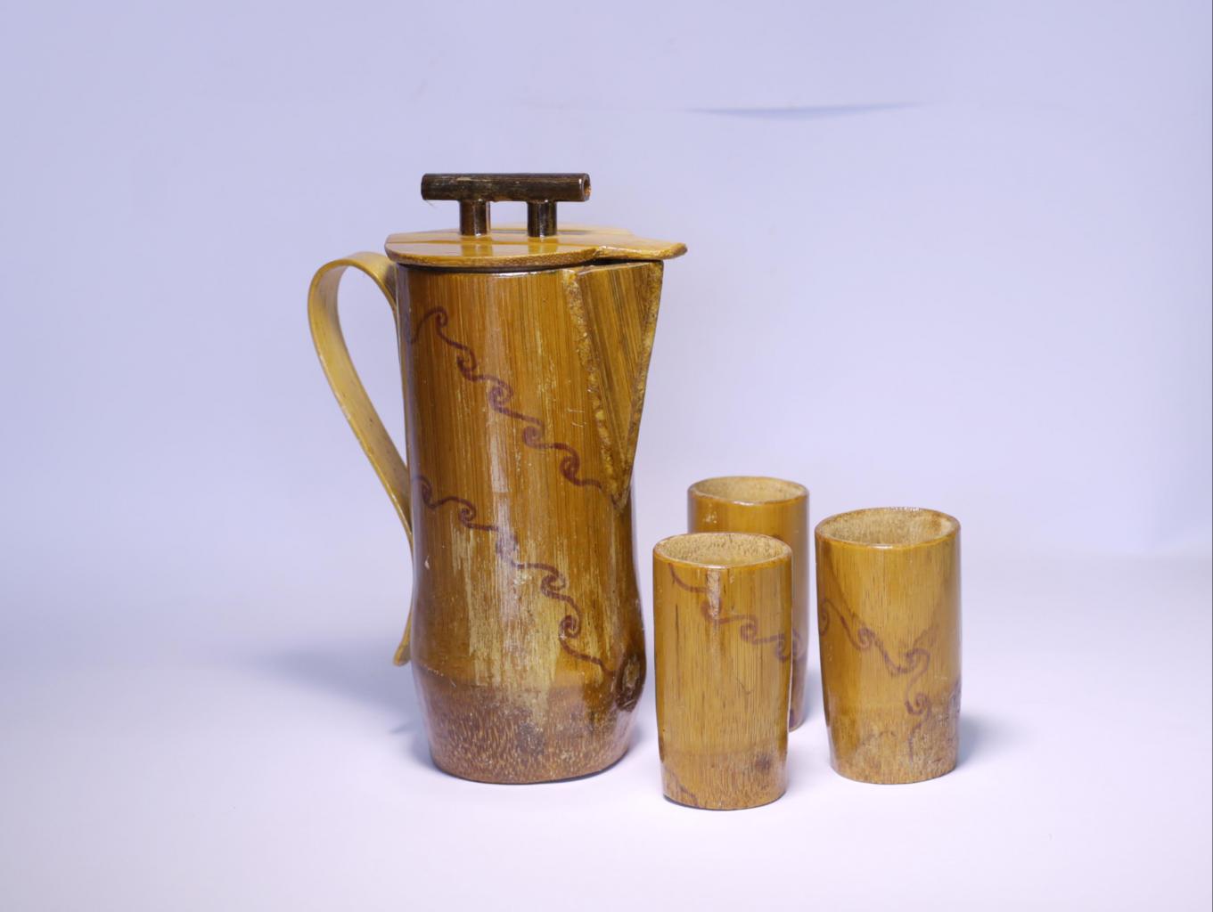 Set Teko Dari Bambu