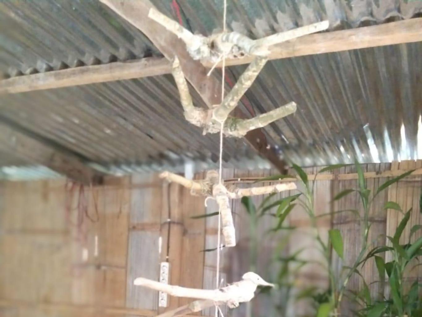 Miniatur Dari Bahan Tangkai Bambu