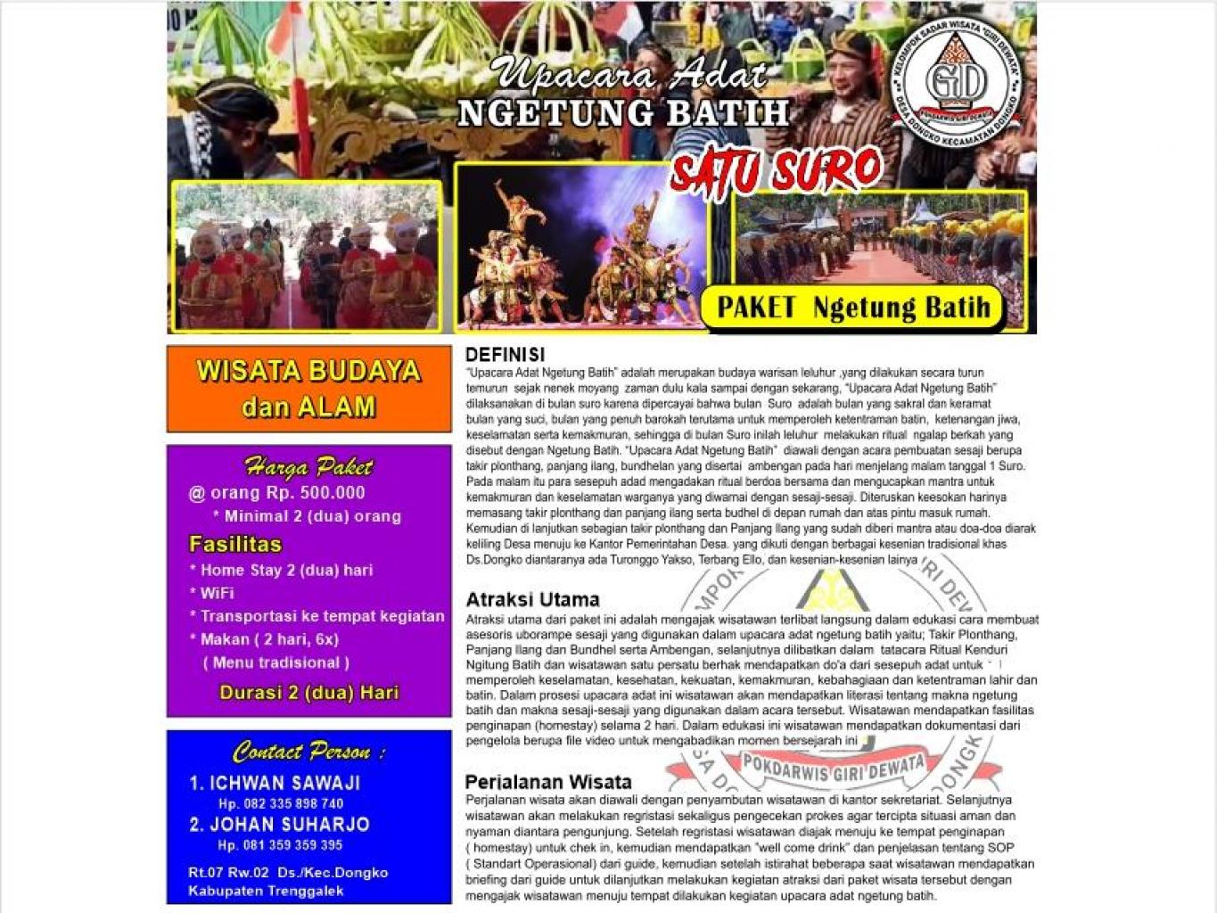 PAKET Wisata Ngetung Batih
