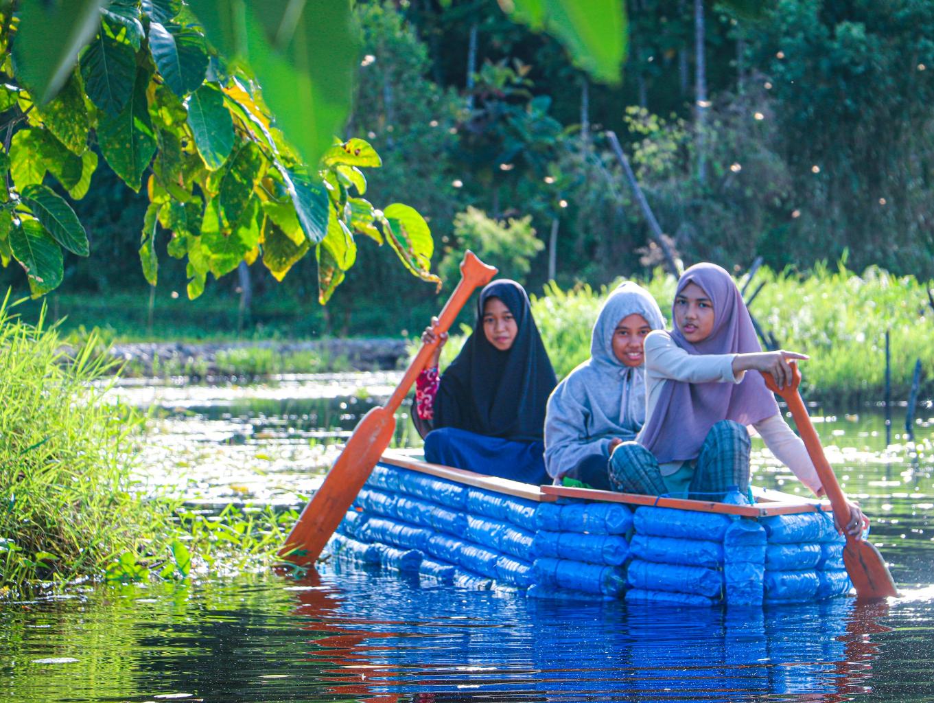 perahu daur ulang