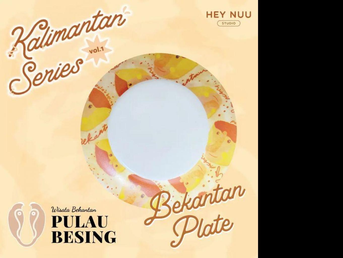 Piring motif Bekantan