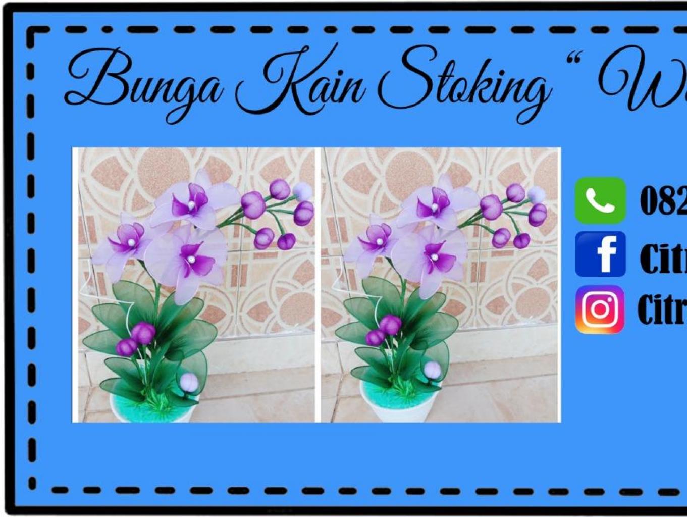 Kerajinan Bunga Dari Kain Stoking