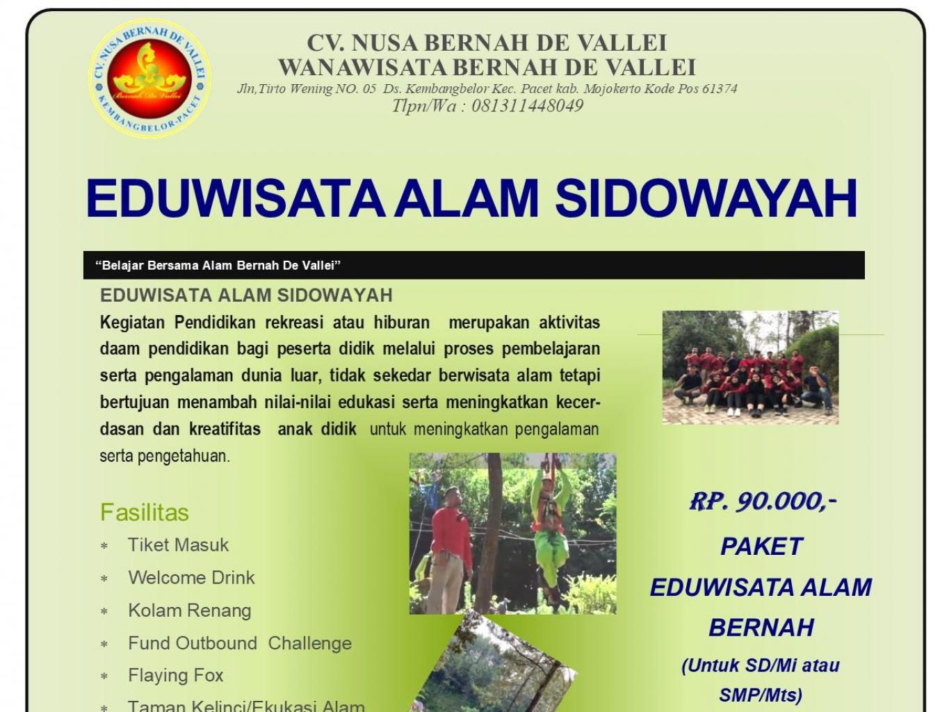 EDUWISATA ALAM SIDOWAYAH