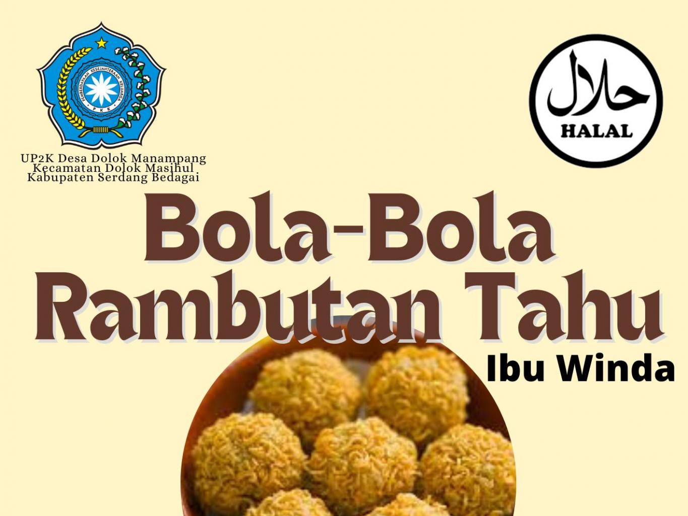 BOLA BOLA RAMBUTAN TAHU
